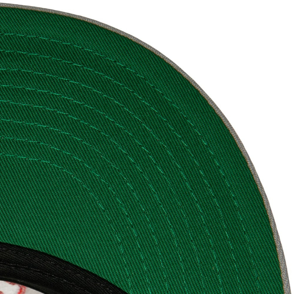 New York Yankees Mitchell & Ness Yankee Stadium 50th Anniversary Homefield Fitted Hat - Cream/Gray Hats
