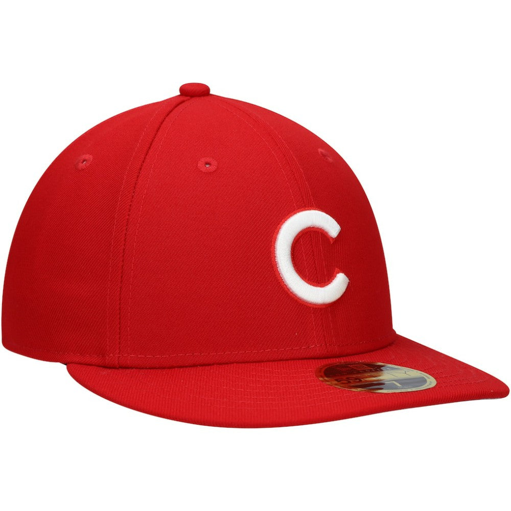 Chicago Cubs New Era Low Profile 59FIFTY Fitted Hat - Scarlet Hats
