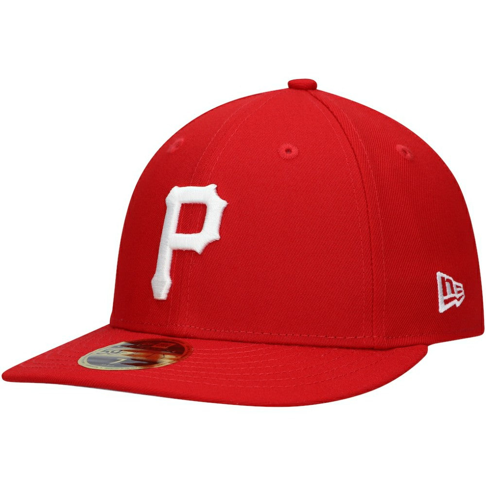 Pittsburgh Pirates New Era Low Profile 59FIFTY Fitted Hat - Scarlet Hats