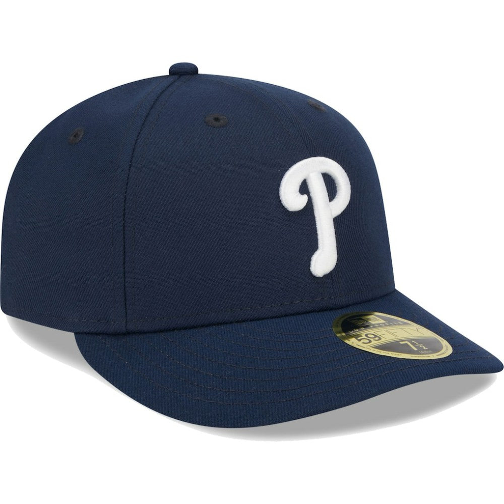 Philadelphia Phillies New Era Oceanside Low Profile 59FIFTY Fitted Hat - Navy Hats