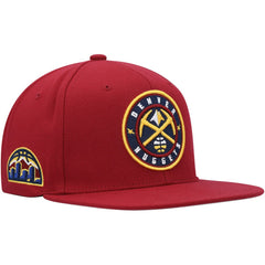 Denver Nuggets Side Core 2.0 Snapback Hat Red - Mitchell & Ness