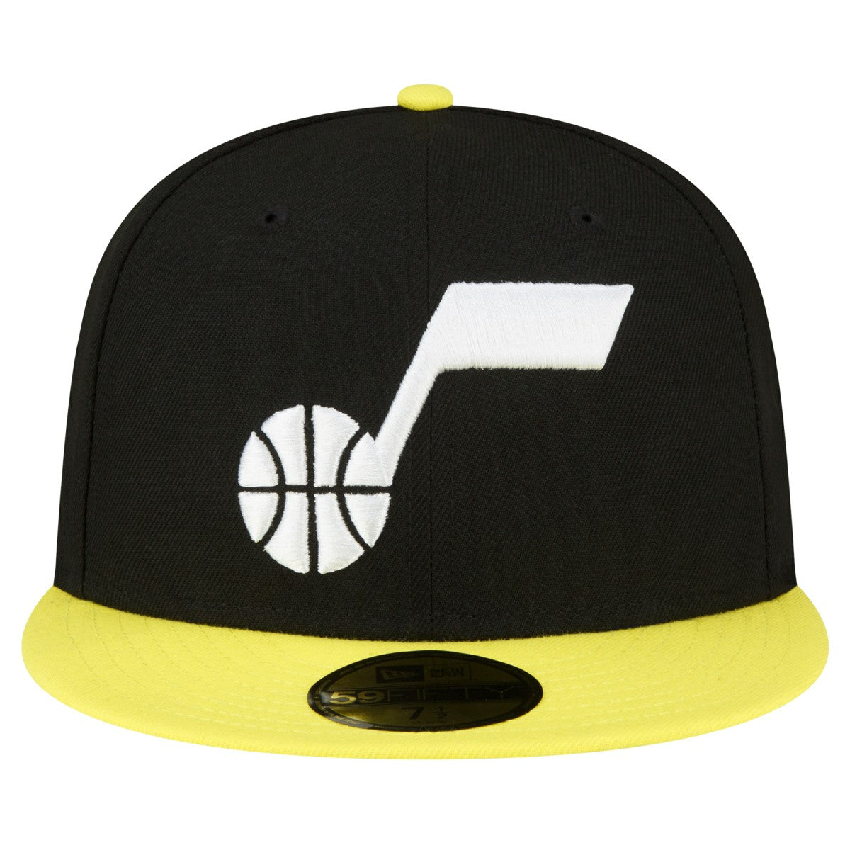 Utah Jazz 2-Tone 59FIFTY Fitted Hat Black/Yellow - New Era
