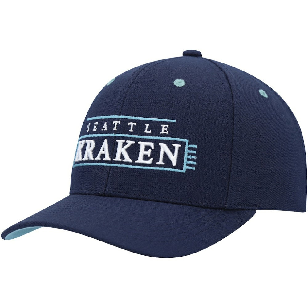 Seattle Kraken Mitchell & Ness LOFI Pro Snapback Hat - Deep Sea Blue | US 200023501