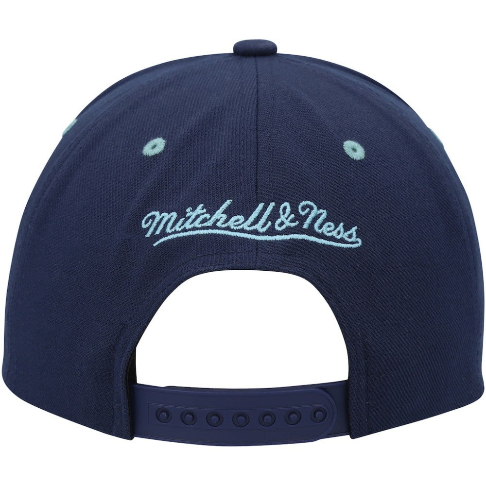 Seattle Kraken Mitchell & Ness LOFI Pro Snapback Hat - Deep Sea Blue | US 200023501