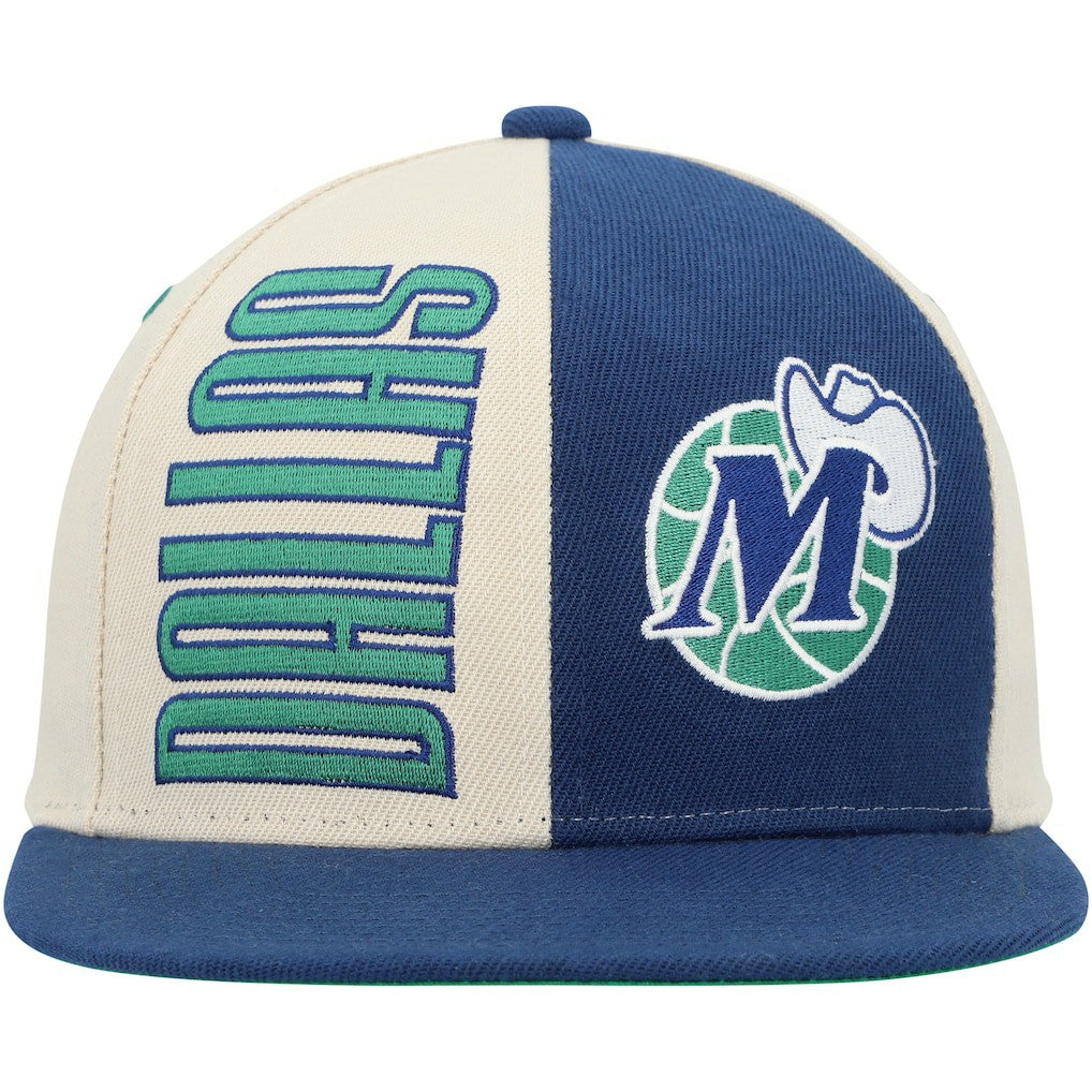 Dallas Mavericks Hardwood Classics Pop Snapback Hat Cream - Mitchell & Ness
