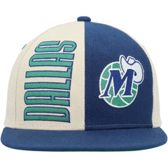 Dallas Mavericks Hardwood Classics Pop Snapback Hat Cream - Mitchell & Ness