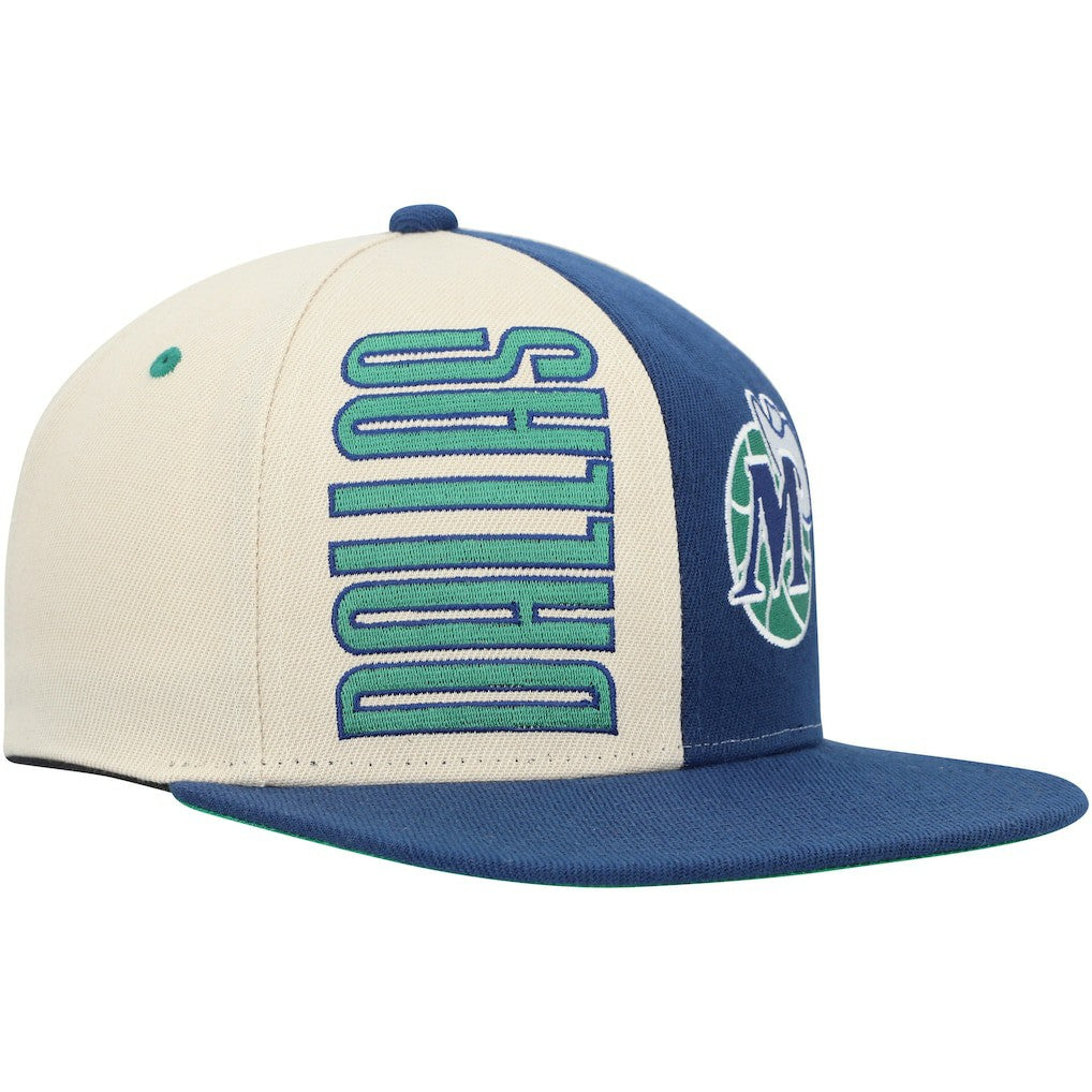 Dallas Mavericks Hardwood Classics Pop Snapback Hat Cream - Mitchell & Ness