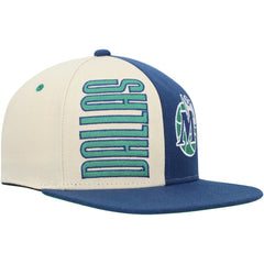 Dallas Mavericks Hardwood Classics Pop Snapback Hat Cream - Mitchell & Ness