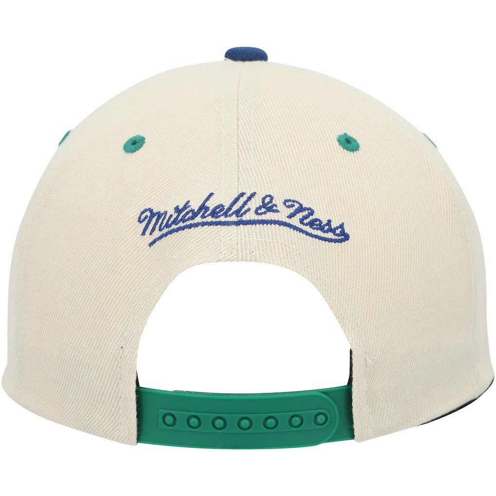 Dallas Mavericks Hardwood Classics Pop Snapback Hat Cream - Mitchell & Ness