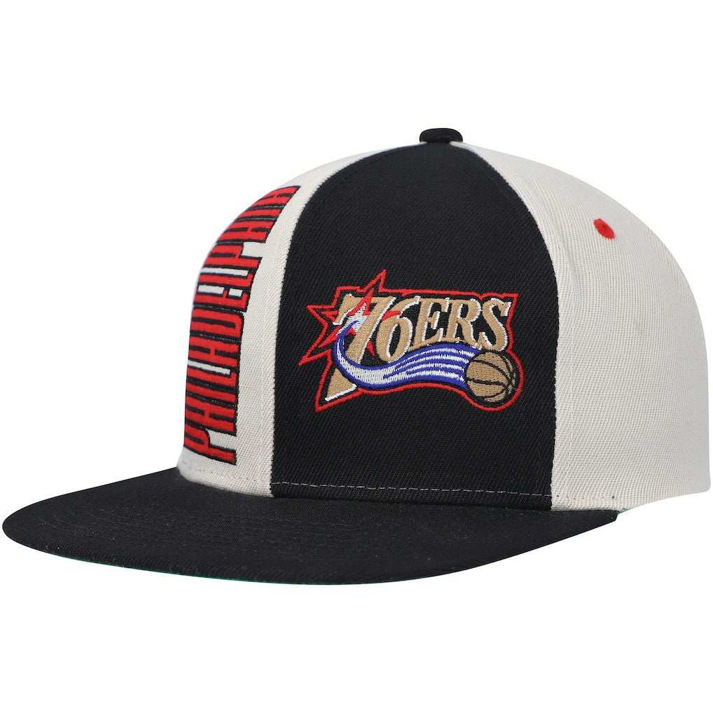 Philadelphia 76ers Hardwood Classics Pop Snapback Hat Cream - Mitchell & Ness