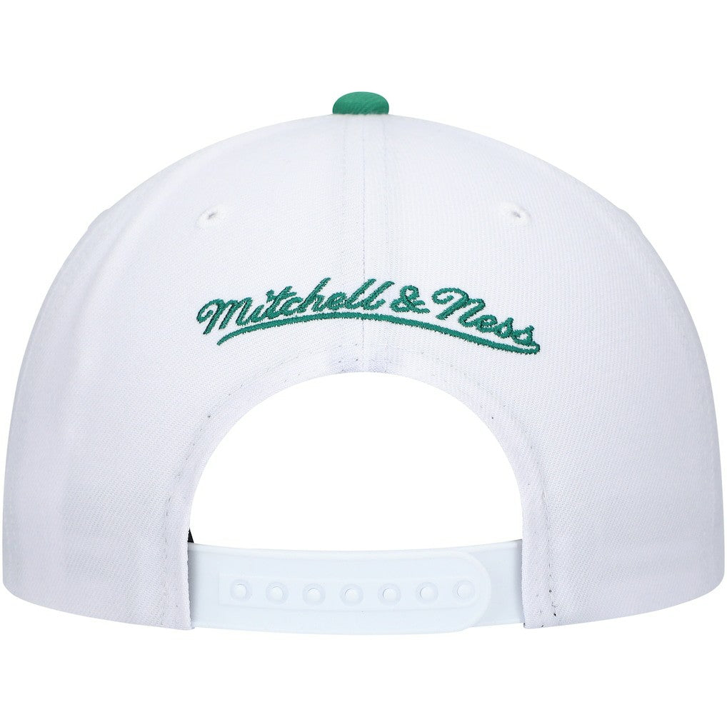 Boston Celtics Hardwood Classics Core 2-Tone 2.0 Pro Snapback Hat White/Green - Mitchell & Ness