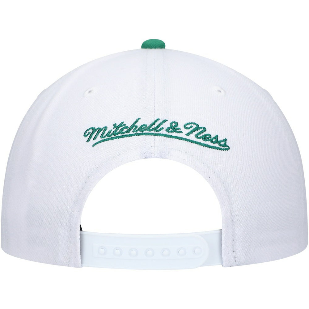 Boston Celtics Hardwood Classics Core 2-Tone 2.0 Pro Snapback Hat White/Green - Mitchell & Ness