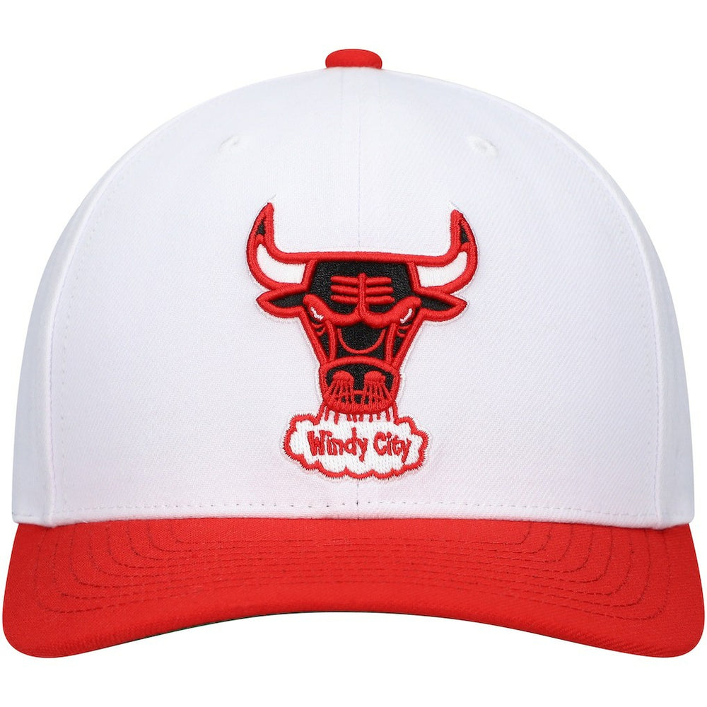 Chicago Bulls Hardwood Classics Core 2-Tone 2.0 Pro Snapback Hat White/Red - Mitchell & Ness