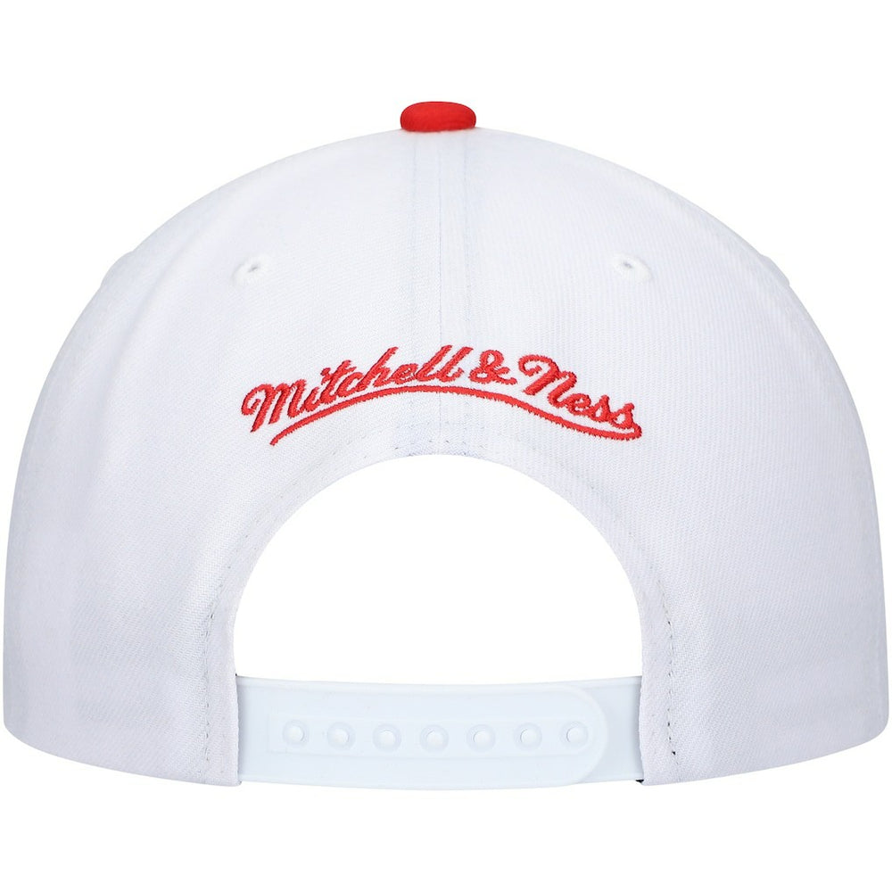 Chicago Bulls Hardwood Classics Core 2-Tone 2.0 Pro Snapback Hat White/Red - Mitchell & Ness