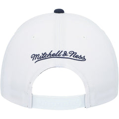 Dallas Mavericks Hardwood Classics Core 2-Tone 2.0 Pro Snapback Hat White/Navy - Mitchell & Ness