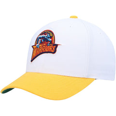 Golden State Warriors Hardwood Classics Core 2-Tone 2.0 Pro Snapback Hat White/Gold - Mitchell & Ness