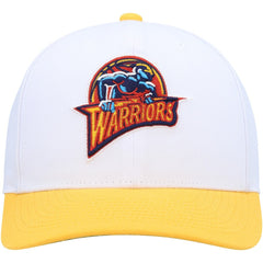 Golden State Warriors Hardwood Classics Core 2-Tone 2.0 Pro Snapback Hat White/Gold - Mitchell & Ness
