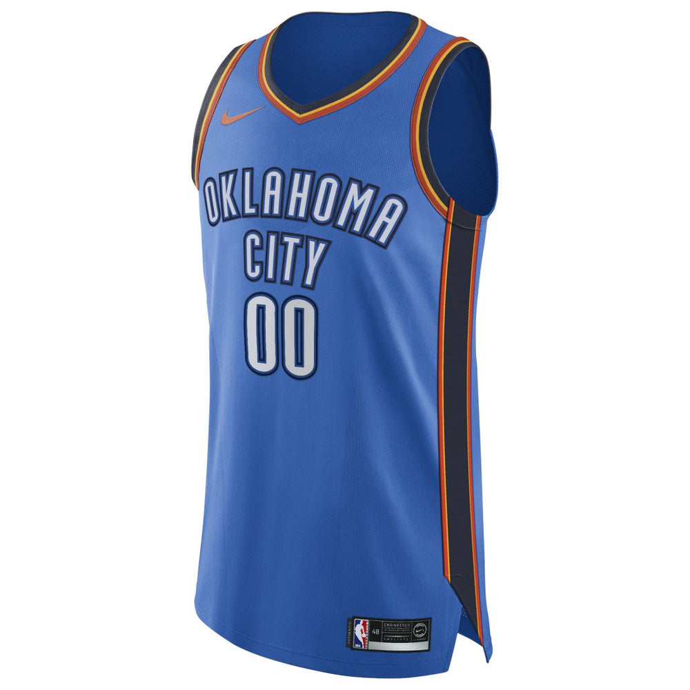 Oklahoma City Thunder Authentic Custom Jersey Blue Icon Edition - Nike