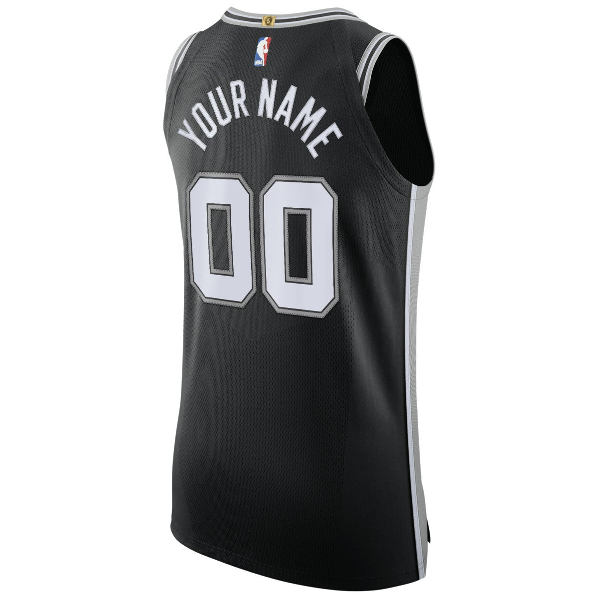 San Antonio Spurs Authentic Custom Jersey Black Icon Edition - Nike