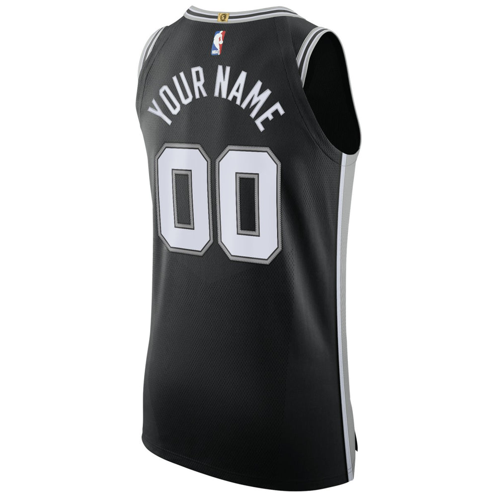 San Antonio Spurs Authentic Custom Jersey Black Icon Edition - Nike