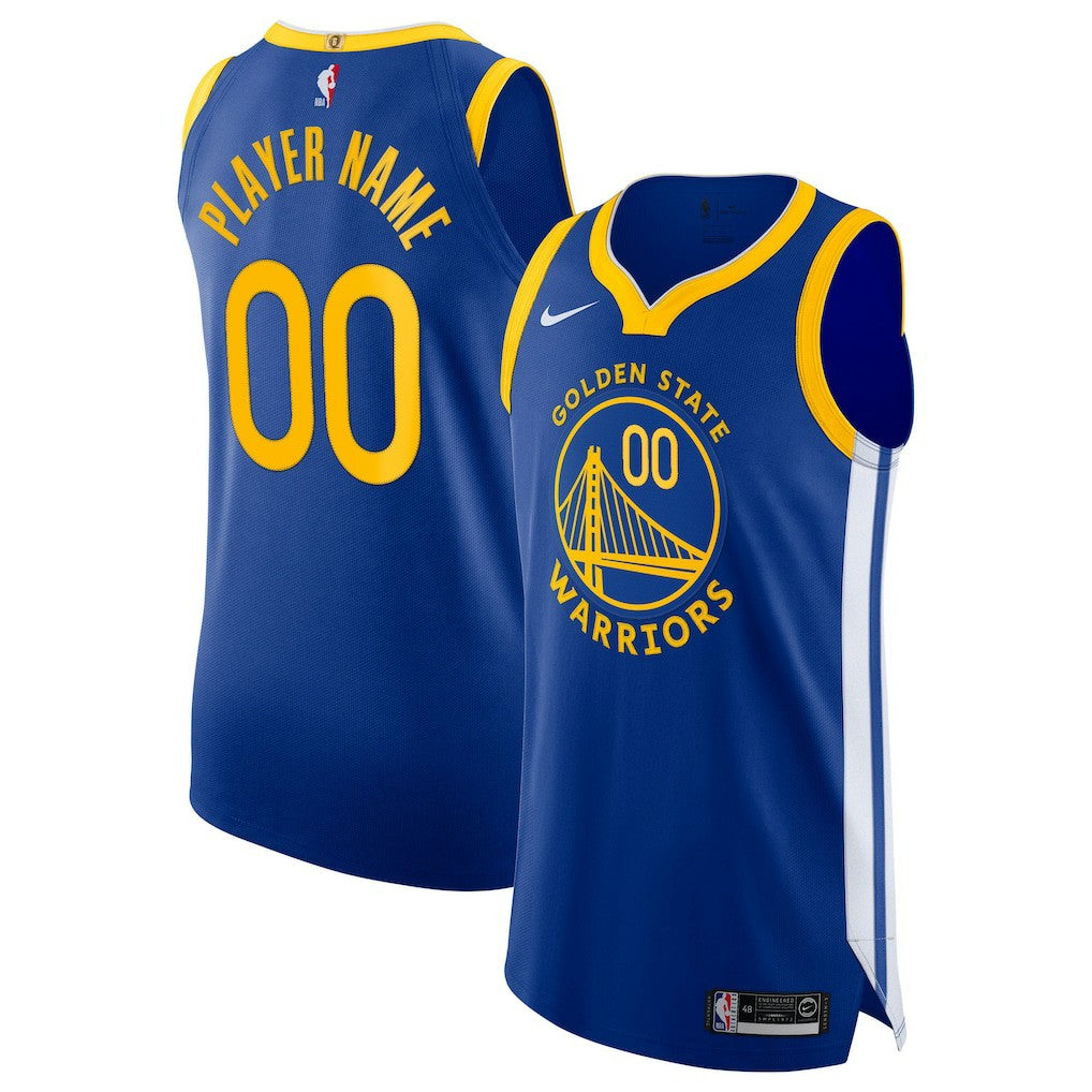 Golden State Warriors 2020/21 Authentic Custom Jersey Blue Icon Edition - Nike