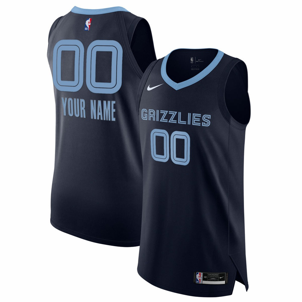 Memphis Grizzlies 2020/21 Authentic Custom Jersey Navy Icon Edition - Nike outlet
