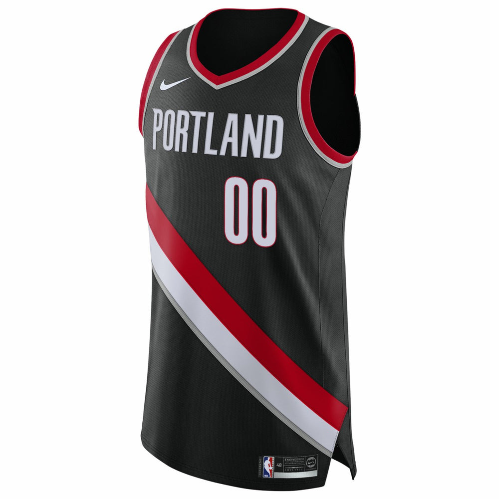 Portland Trail Blazers 2020/21 Authentic Custom Jersey Black Icon Edition - Nike