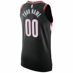 Portland Trail Blazers 2020/21 Authentic Custom Jersey Black Icon Edition - Nike