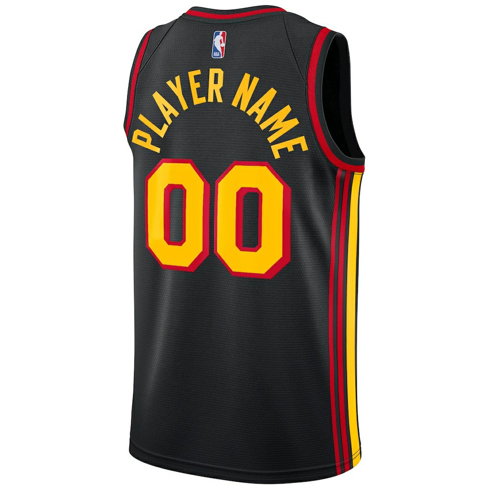 Atlanta Hawks Jordan Brand Swingman Custom Jersey Statement Edition Black outlet