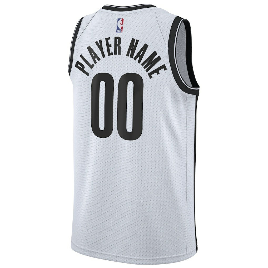 Brooklyn Nets 2020/21 Swingman Custom Jersey Association Edition White - Nike