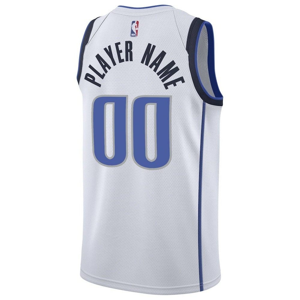 Dallas Mavericks 2020/21 Swingman Custom Jersey Association Editi- White - Nike
