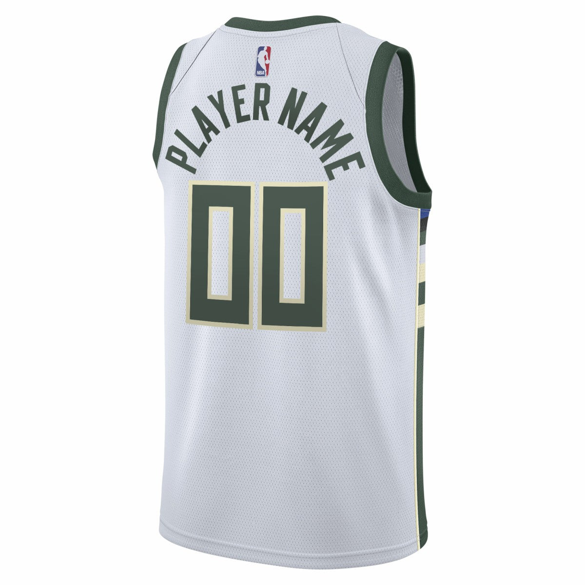 Milwaukee Bucks 2020/21 Swingman Custom Jersey Association Edition White - Nike