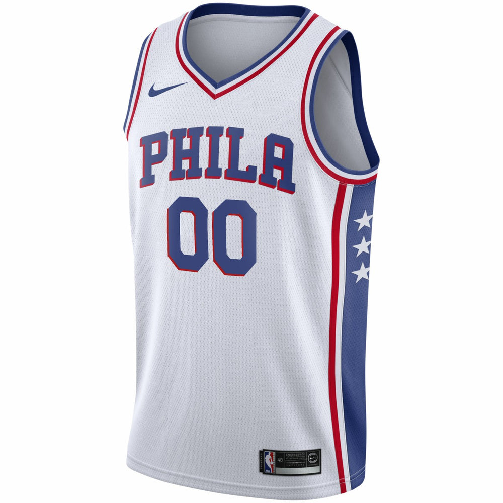 Philadelphia 76ers 2020/21 Swingman Custom Jersey Association Edition White - Nike