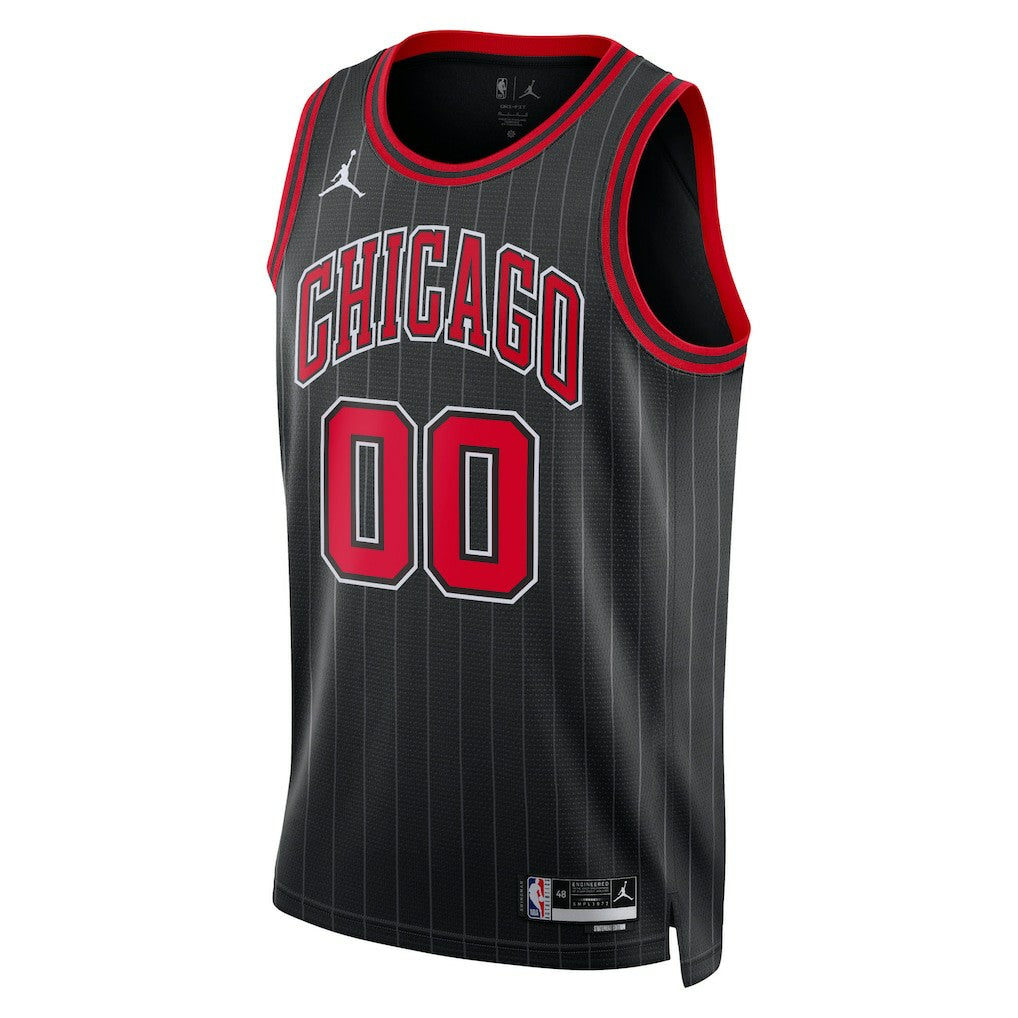Chicago Bulls Jordan Brand Unisex 2022/23 Swingman Custom Jersey Statement Editi- Black