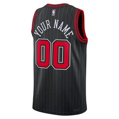 Chicago Bulls Jordan Brand Unisex 2022/23 Swingman Custom Jersey Statement Editi- Black