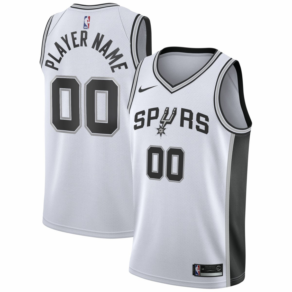 San Antonio Spurs 2020/21 Swingman Custom Jersey Association Edition White - Nike
