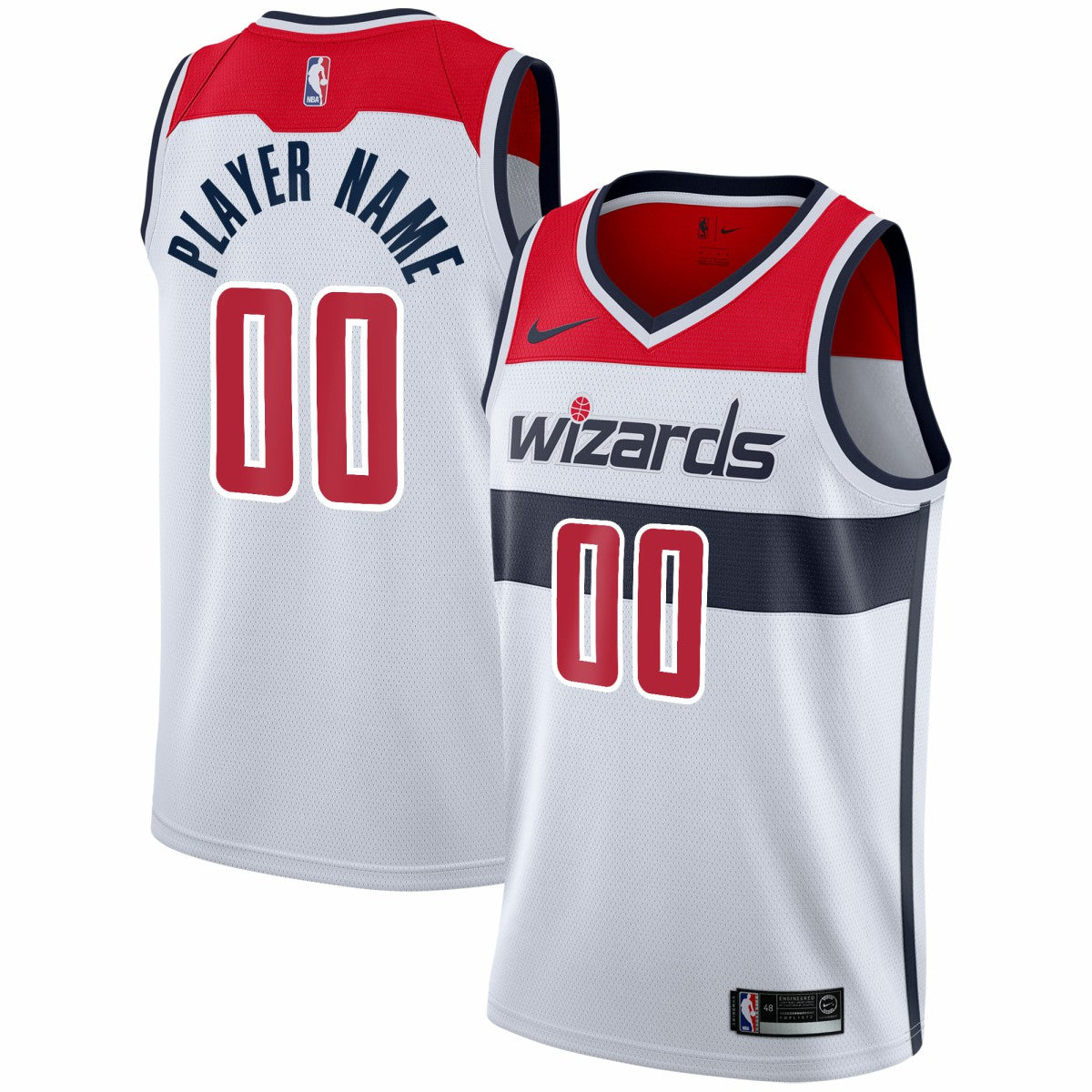 Washington Wizards 2020/21 Swingman Custom Jersey Association Edition White - Nike