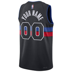 Detroit Pistons Jordan Brand Unisex 2022/23 Swingman Custom Jersey Statement Editi- Blue