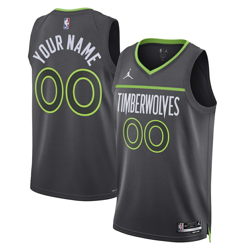 Minnesota Timberwolves Jordan Brand Unisex 2022/23 Swingman Custom Jersey Statement Edition Black outlet