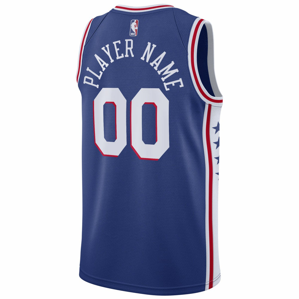 Philadelphia 76ers 2020/21 Swingman Custom Jersey Icon Edition Royal - Nike