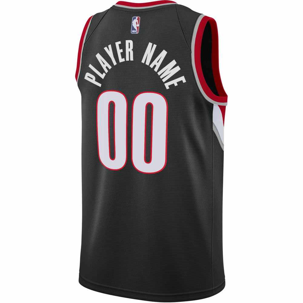 Portland Trail Blazers 2020/21 Swingman Custom Jersey Icon Edition Black - Nike