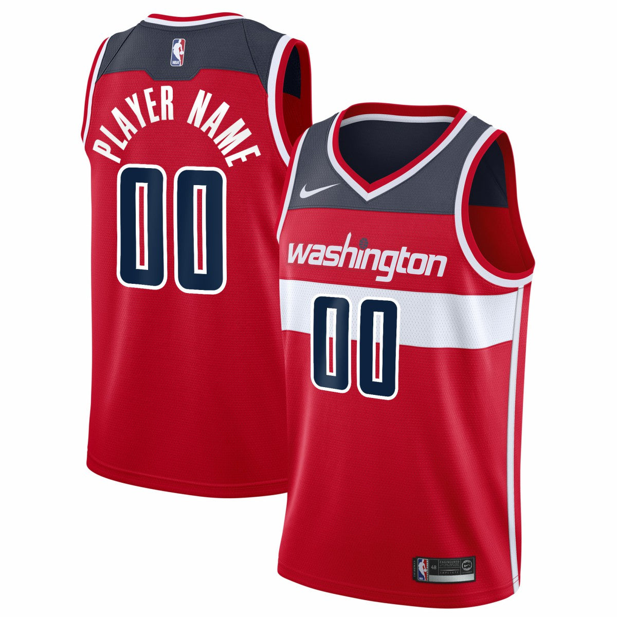 Washington Wizards 2020/21 Swingman Custom Jersey Icon Edition Red - Nike