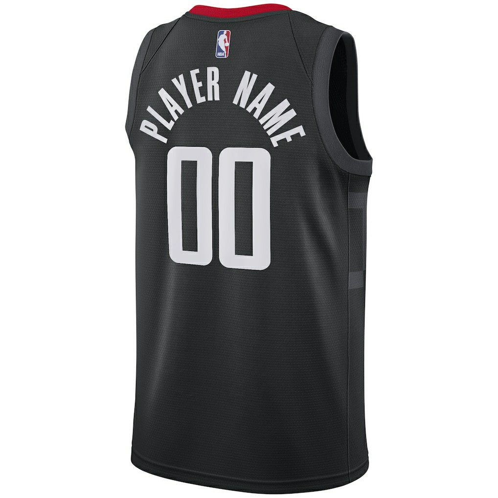 Houston Rockets Swingman Custom Jersey Black Statement Edition - Nike