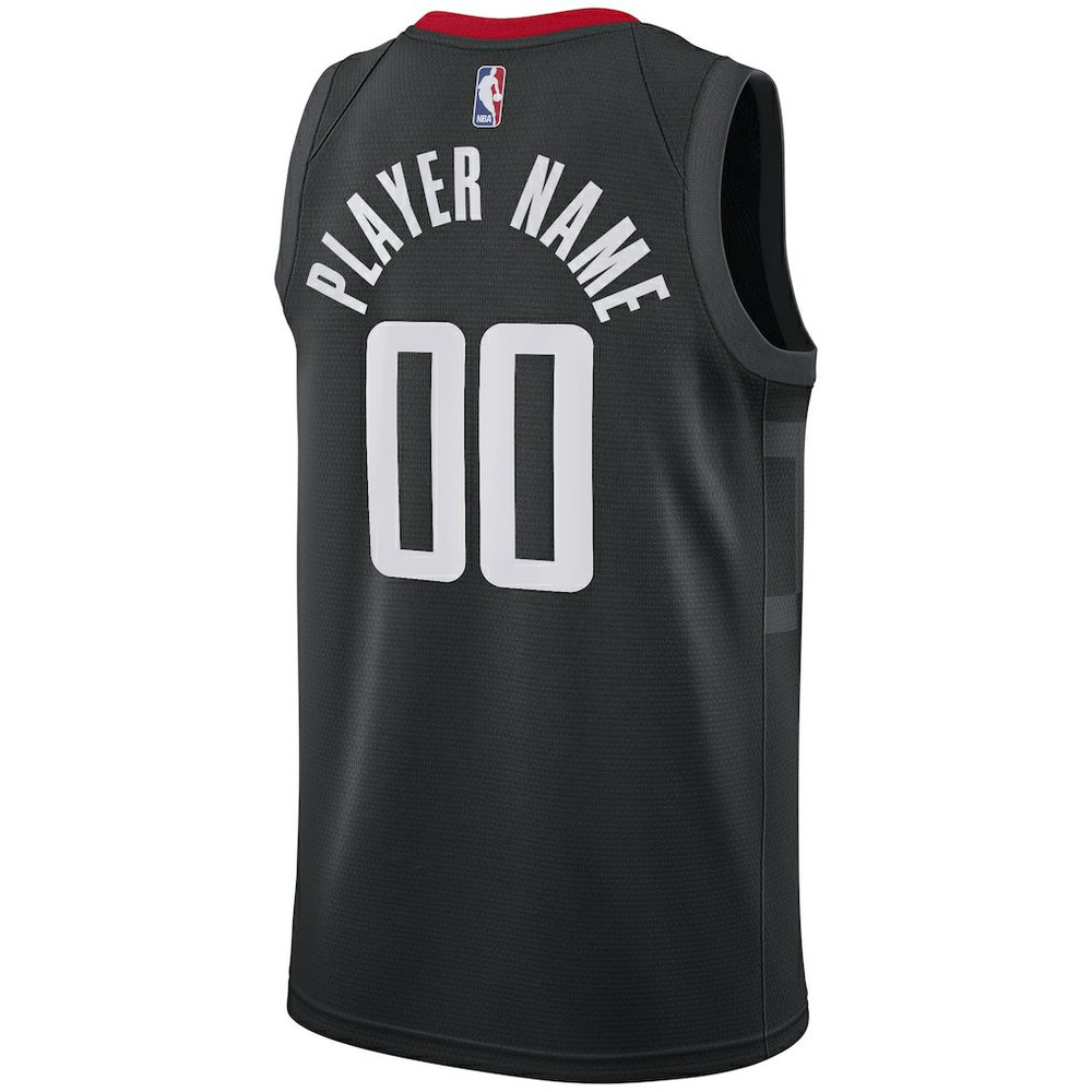 Houston Rockets Swingman Custom Jersey Black Statement Edition - Nike