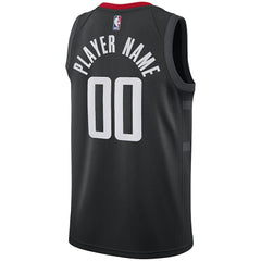 Houston Rockets Swingman Custom Jersey Black Statement Edition - Nike