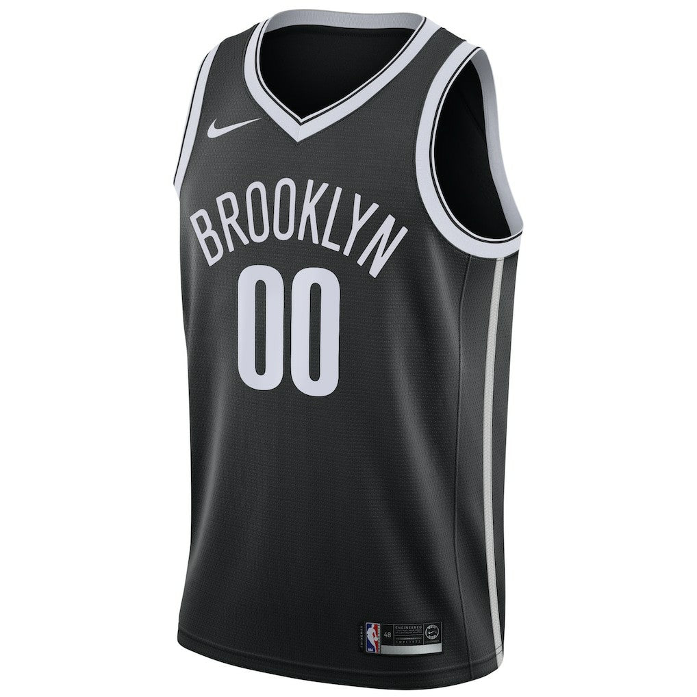 Brooklyn Nets Swingman Custom Jersey Black Icon Edition - Nike