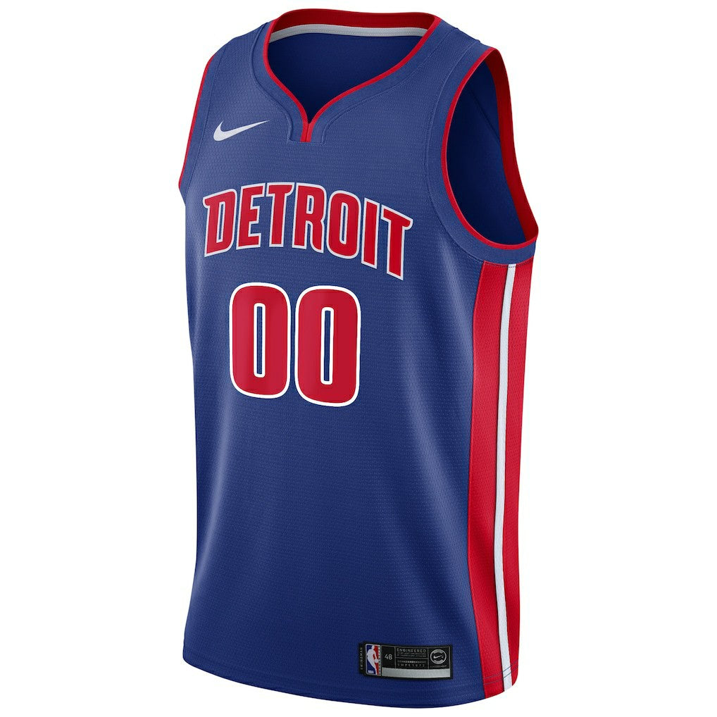 Detroit Pistons Swingman Custom Jersey Blue Icon Edition - Nike