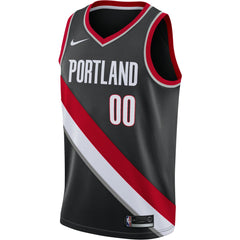 Portland Trail Blazers Swingman Custom Jersey Black Icon Edition - Nike