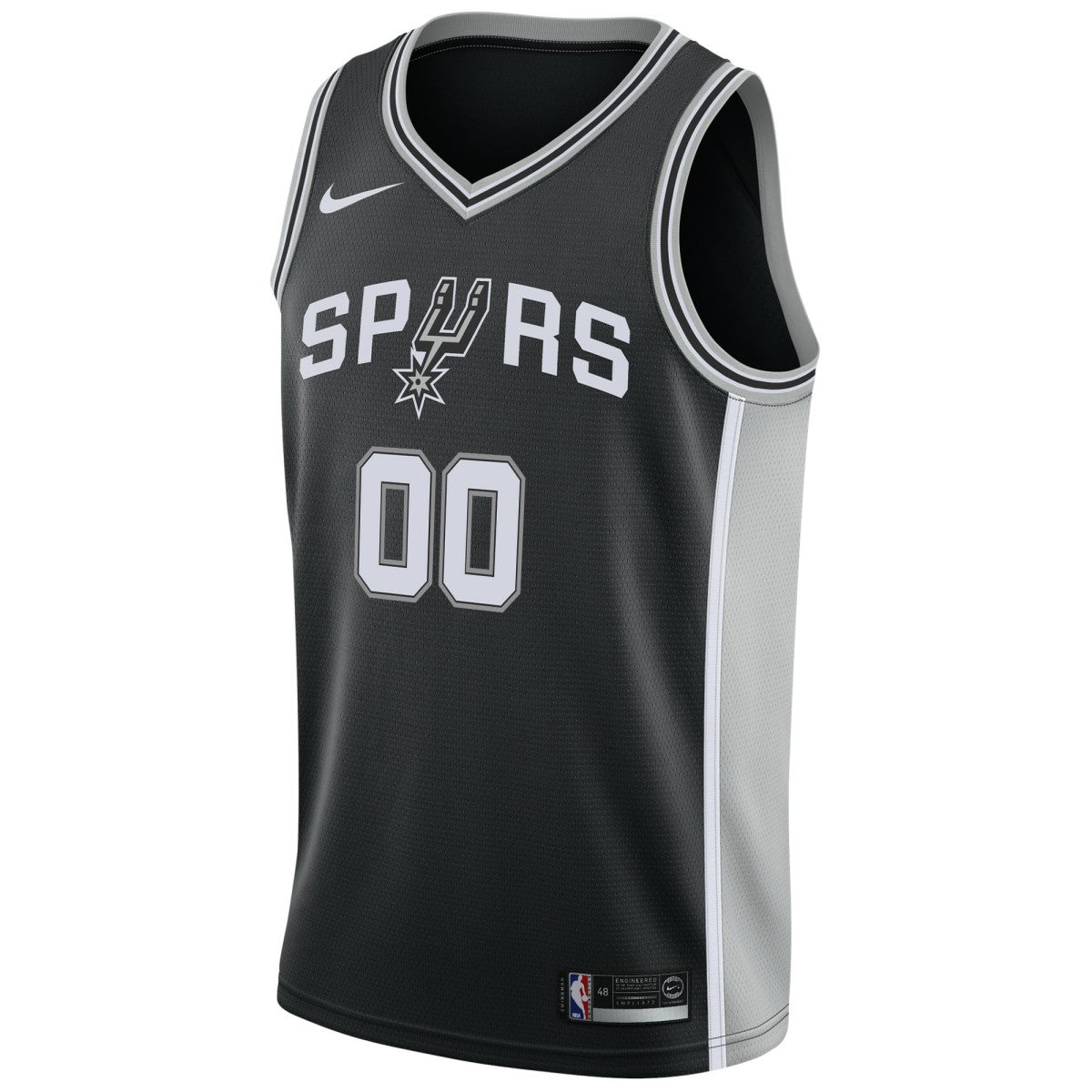 San Antonio Spurs Swingman Custom Jersey Black Icon Edition - Nike