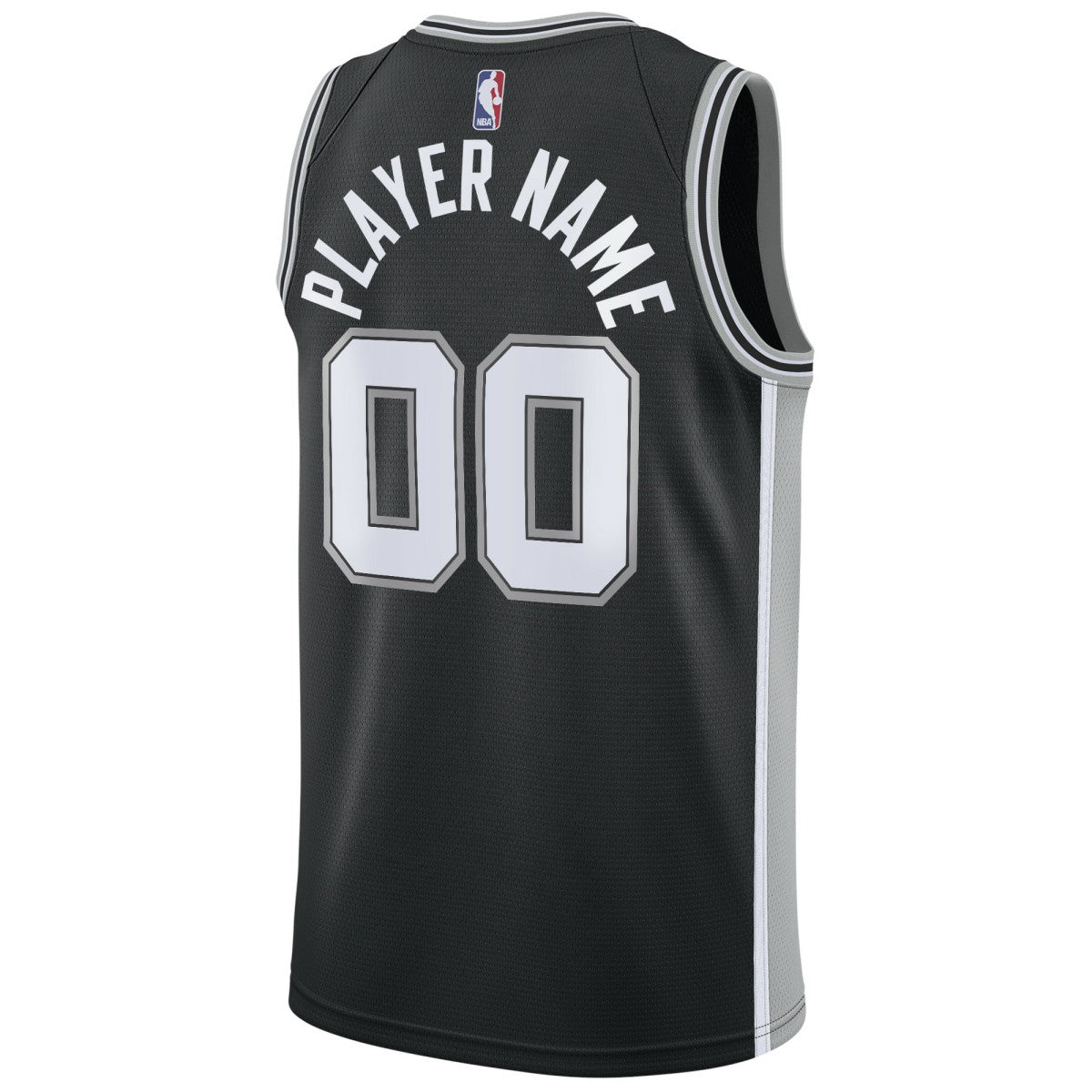 San Antonio Spurs Swingman Custom Jersey Black Icon Edition - Nike